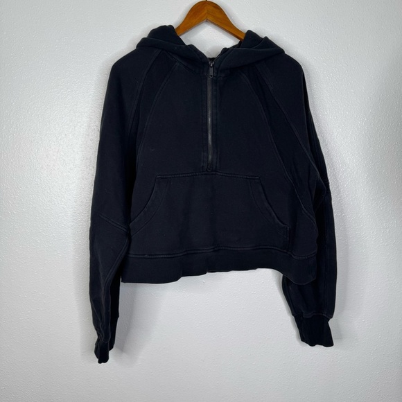 Lululemon Scuba Oversized 1/2 Zip Hoodie Black Size Xlarge/Xxlarge - Picture 4 of 9